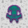 8 Bit NES Jason Bear Knkl Skull Iron On Patch 1 by Respect