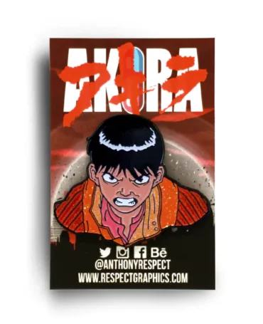 Akira Capsule Leader Kaneda Glitter Limited Edition 80s Anime Soft Enamel Pin by Anthony Respect