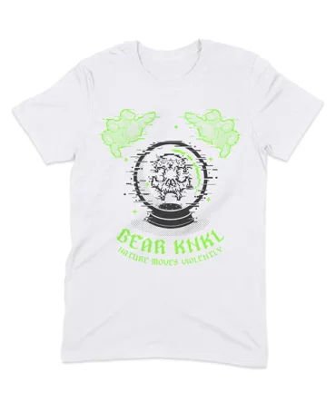 Bear Knkl Pixel Fortune Green Tee White By Respect