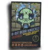Bear Knuckle 8 Bit Skull GID Black Nickel Metal Hard Enamel Pin by Anthony Respect