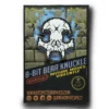 Bear Knuckle 8 Bit Skull White Black Nickel Metal Hard Enamel Pin by Anthony Respect