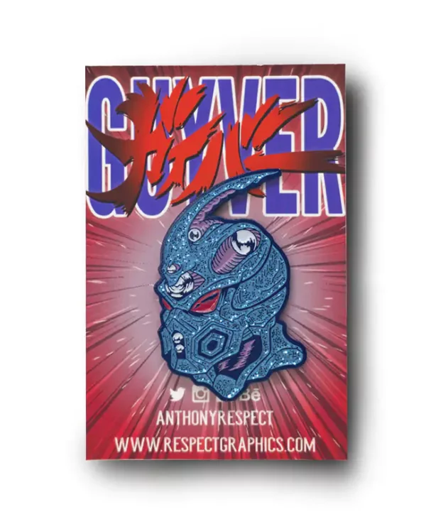 Bio Boosted Guyver Blue Glitter Edition 80s Anime Soft Enamel Pin By Respect