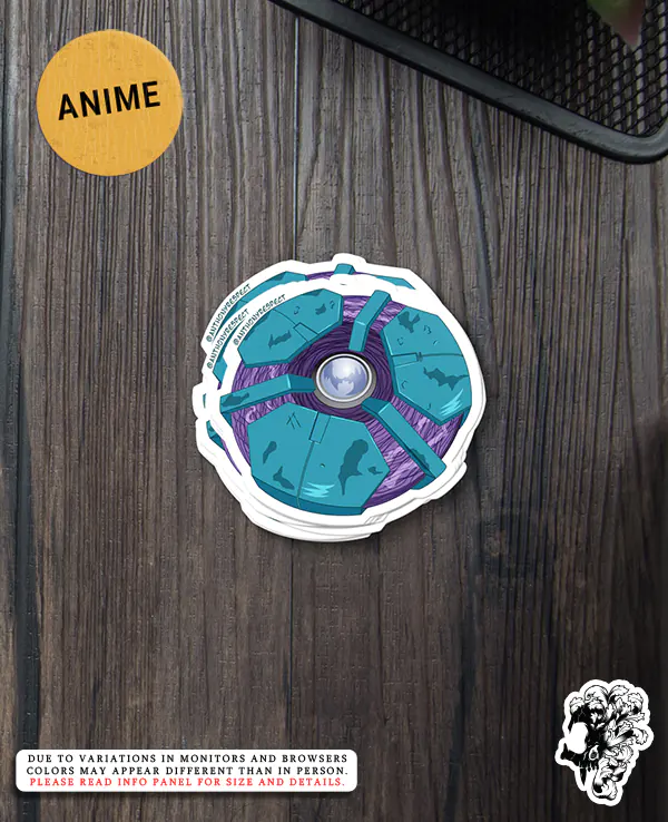 Bio Boosted Guyver Control Unit Anime Edition 80s Anime Vinyl Sticker Designed by Anthony Respect Stack Mockup 2