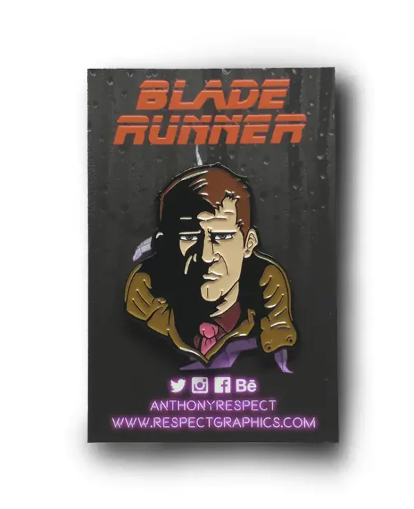 Blade Runner Deckard Classic Edition Soft Enamel Pin By AnthonyRespect