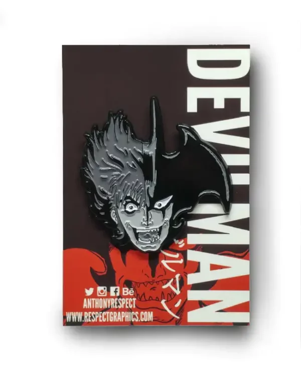 Devilman Akira Fudo Transformation Manga Edition 80s Anime Soft Enamel Pin By Anthony Respect