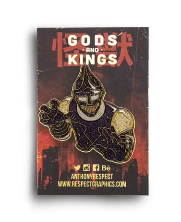 JetJaguar Void Limited Edition Kaiju Gods and Kings Soft Enamel Pin By Anthony Respect