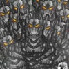 Kaiju Gods and Kings Mechagodzilla Kiryu Edition Vinyl Sticker Design By Anthony Respect Sticker Pile Mockup