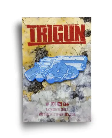 Trigun Peace and Donuts NYCC Exclusive Limited Edition Soft Enamel Anime Pin with Epoxy By Anthony Respect